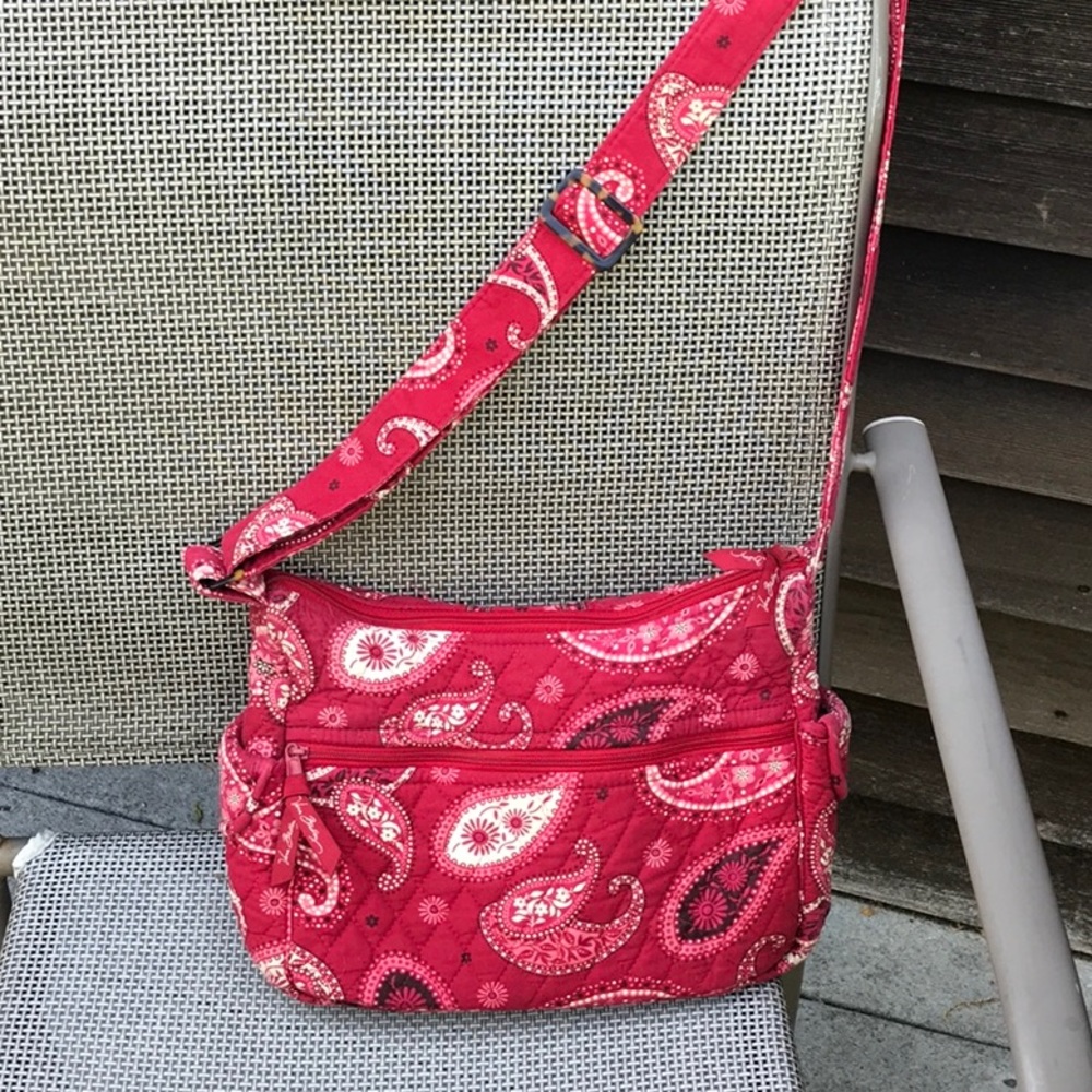 Vera Bradley red paisley handbag